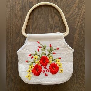 Vintage handmade cloth purse